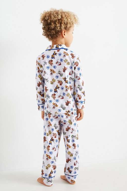 C&A Paw Patrol Kinder Pyjama Set Relaxed Fit Bedruckt | Schlafanzug Set, Hose & Oberteil, 100% Baumwolle, Gr. 98 - 134 [prime]