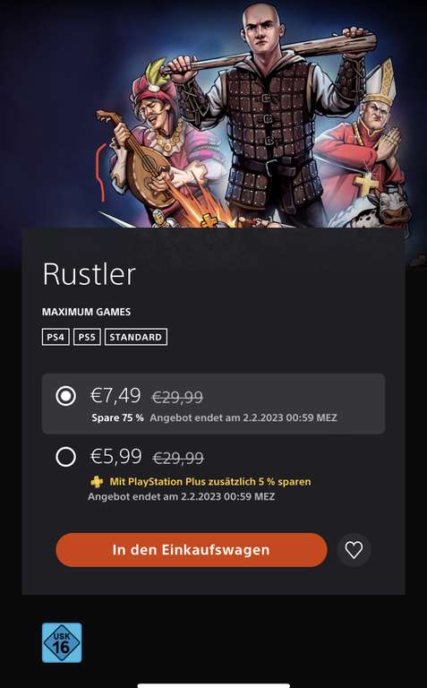 [PS4/PS5/PSN] RUSTLER - GTA im Mittelalter