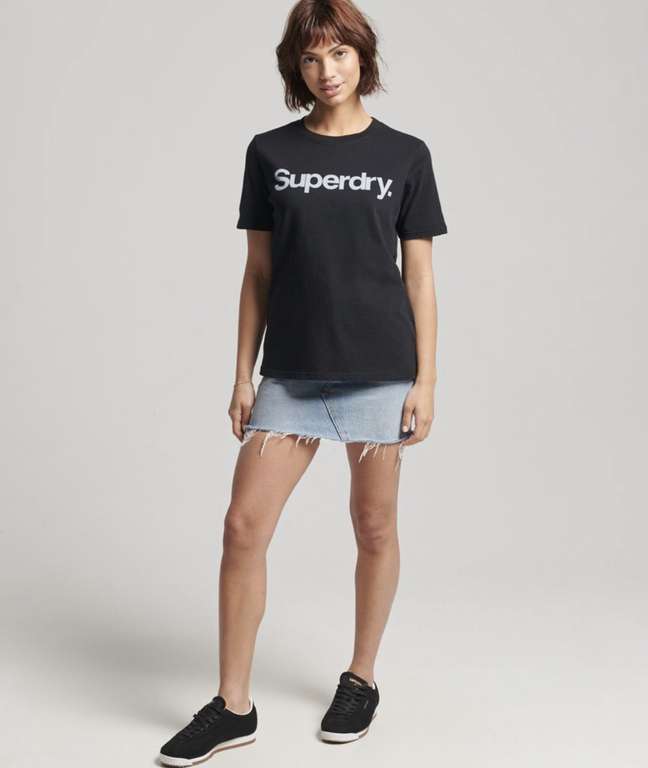 Superdry Damen Core T-Shirt Mit Logo, viele verschiedene Größen und Farben, Superdry EBay Store