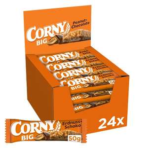 [Amazon Sparabo] Corny Big Erdnuss-Schoko Müsliriegel, 24er Pack (24 x 50g)