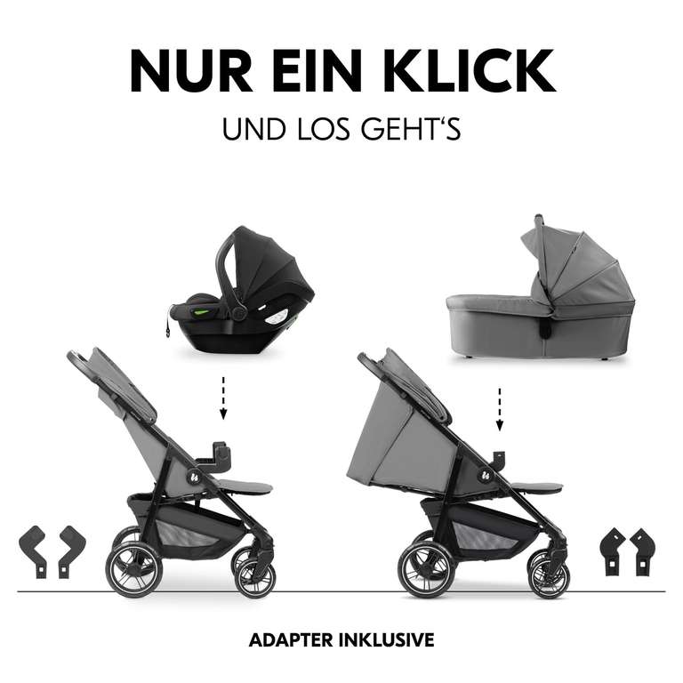 hauck 3in1 Kinderwagen Set Shop N Care Trio inkl. Buggy, Babywanne &  Autositz at Amazon 159,19 | mydealz