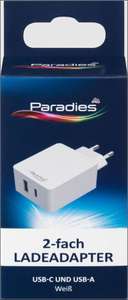 Paradies Ladeadapter mit USB-C- & USB-A-Port 30 Watt bei DM [Filialabholung]