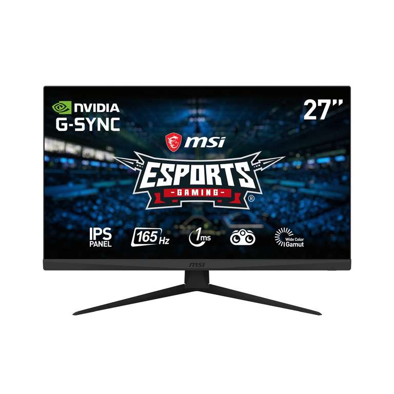 MSI Optix G273DE Gaming Monitor 27 Zoll, FHD, 165 Hz, 1ms, Nvidia G-Sync Compatible, IPS Panel
