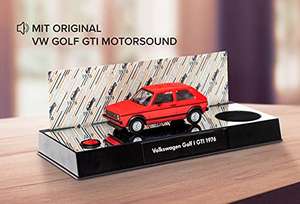 FRANZIS 55102 - VW Golf GTI rot - in 24 Schritten zum VW Golf GTI, Fahrzeugbausatz 1:43, Kunststoffpodest mit integriertem Soundmodul