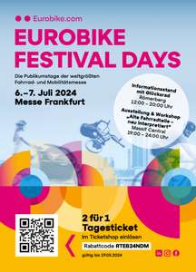 EUROBIKE Messe Frankfurt 2 für 1 Tagesticket