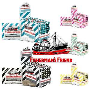 (Sammeldeal) Fisherman's Friend, 24er Vorratsbox ab 16,32€ z.B. Spearmint (14,28€ möglich) (Prime Spar-Abo)