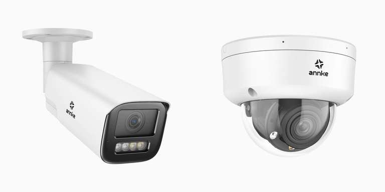 Annke ACZ800 - 4K PoE Überwachungskamera (Bullet oder Dome) | 4x Optischer Zoom, Bewegungserkennung, Nachtsicht, Alarm Sirene & Blitzlicht