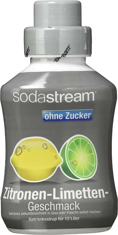 SodaStream Sirup Zitrone-Limette ohne Zucker, Ergiebigkeit: 1x Flasche ergibt 12 Liter 500ml (Prime, Spar-Abo)