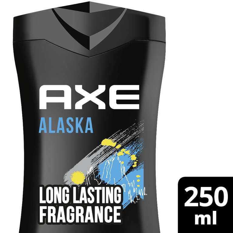 Axe 3-in-1 Duschgel & Shampoo Alaska für langanhaltende Frische und Duft dermatologisch getestet 250 ml (1,59€ möglich) (Prime Spar-Abo)