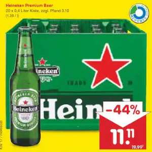 Heineken für 11.11€ - Freitag ist Netto-Tag [Netto MD]