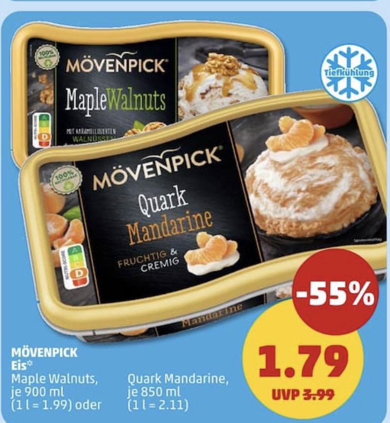 [Penny] Mövenpick Eis (900 ml / 850 ml)