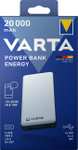 VARTA Power Bank 20000mAh, Powerbank Energy mit 4 Anschlüssen (1x Micro USB, 2x USB A, 1x USB C) [OTTO Lieferflat/]