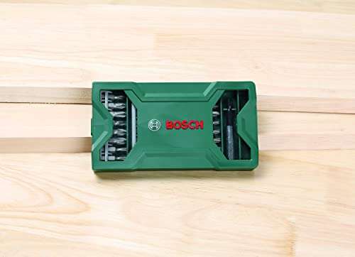(Prime) Bosch 25tlg. Mini-X-Line Schrauberbit-Set (PH-, PZ-, Hex-, T-, S-Bit, Zubehör Bohrschrauber und Schraubendreher)