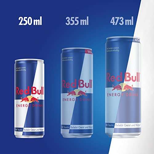 [PRIME/Sparabo] Red Bull Energy Drink - 24er Palette Dosen Getränke, EINWEG (24 x 250 ml)