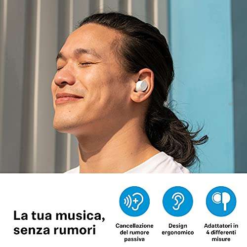 [Amazon.it] Sennheiser CX True Wireless Bluetooth-In-Ear-Kopfhörer mit passiver Noise Cancellation, anpassbarer Touch-Bedienung, Bass Boost