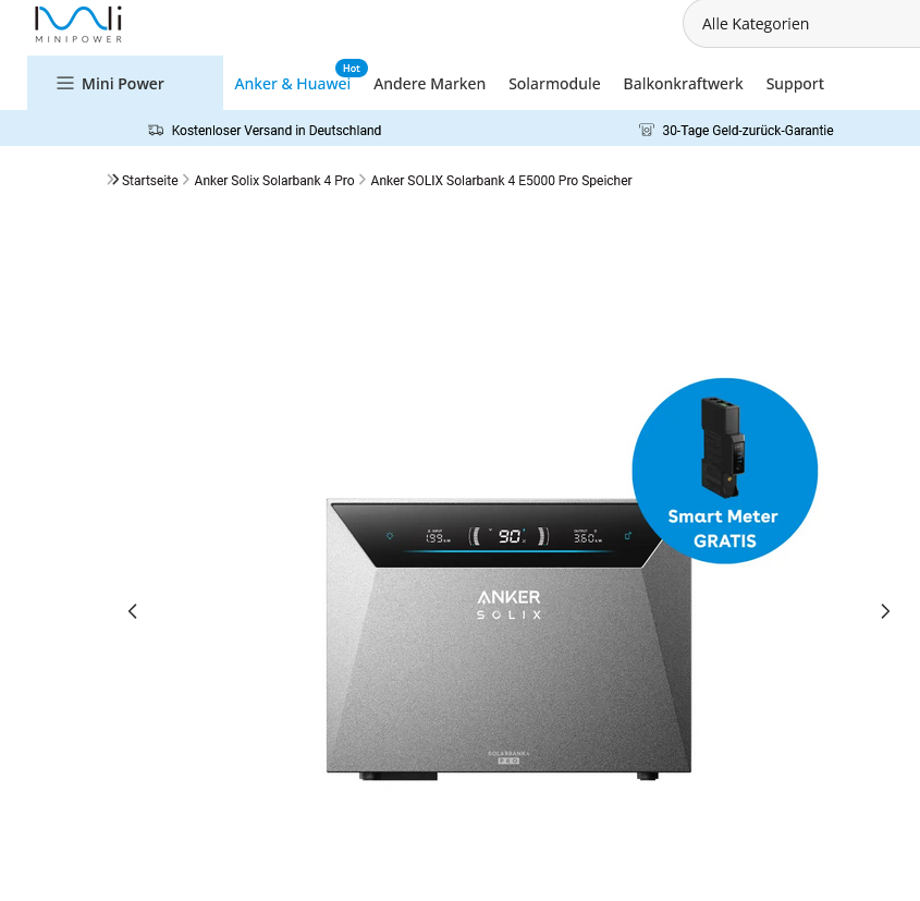 Anker SOLIX Solarbank 4 E5000PRO ABHOLPREIS
