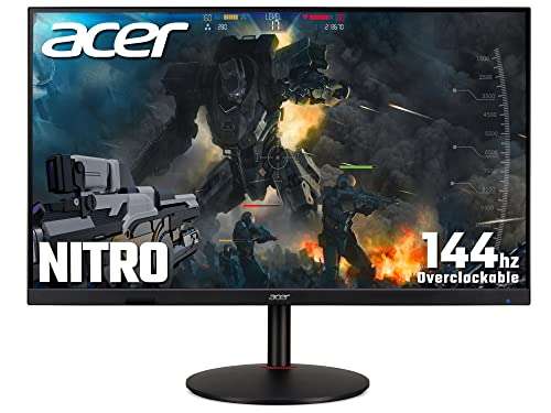 [Amazon UK | Vorbest.] Acer Nitro XV322QKKV Gaming-Monitor 32", 4K UHD, IPS, 144Hz, 90% DCI-P3, 10bit, FreeSync Premium, USB-C 65W PD, Pivot