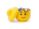 LEGO Aufbewahrungskopf (Gr. L, männlich / weiblich) od. Aufbewahrungsstein 8 Noppen + 2 Schubladen (Rosa, Schwarz, Hellblau) für 27,99€