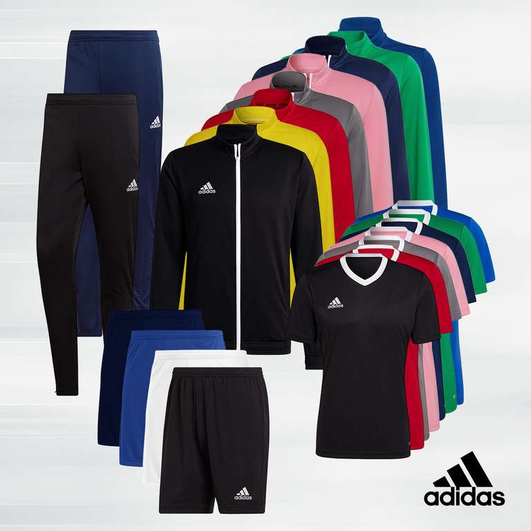 adidas Set Entrada (4-teilig: Jacke, Hose, Shirt und Short) in vielen Farben und den Größen von S bis XXL