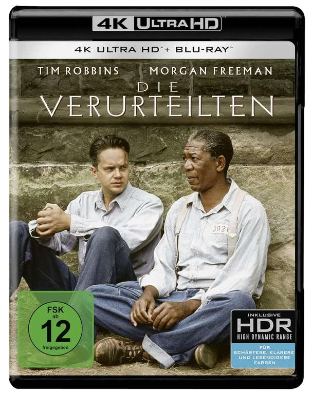 [Media-Dealer] Die Verurteilten (1994) - 4K Bluray - IMDB 9,3 - Stephen King, Morgan Freeman, Tim Robbins