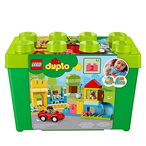 LEGO 10914 DUPLO Deluxe Steinebox, Lernspielzeug mit Bausteinen und Aufbewahrungsbox, Kreativbox Kinder (Prime & Kaufland)