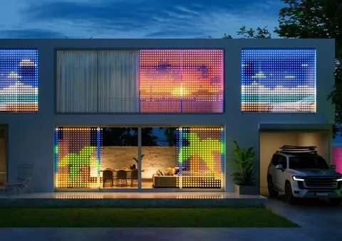 2m x 1,5m RGB Vorhang mit 500+ LED