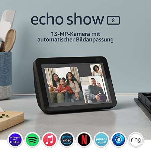 Amazon Echo Show 8 (2. Gen) mit 8 Zoll HD-Bildschirm für 74,99€ (statt 85€)
