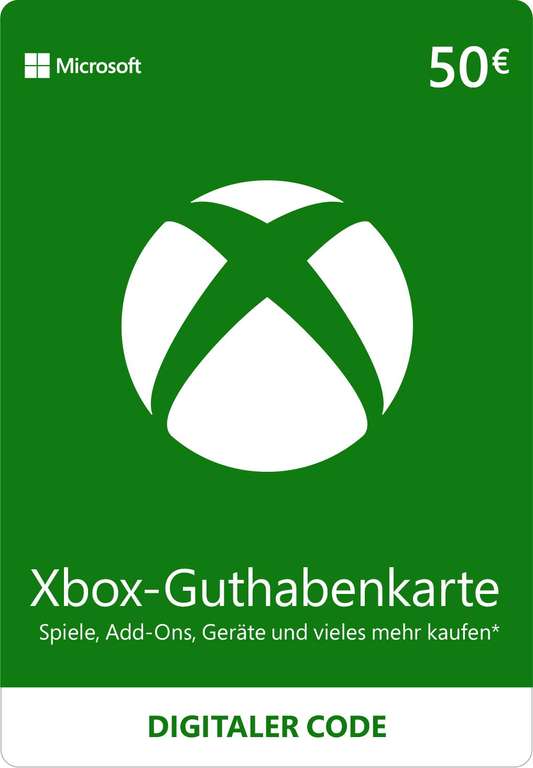 50€ Xbox Guthaben für 39,49€ (Microsoft Store, Faktor ~0.79) | z.B. Xbox Series X Refurbished für effektiv ~371,20€