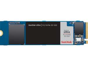 SANDISK Ultra M.2 NVMe 3D SSD 1 TB Interner Speicher PCI Express, intern (ggfs. 45€ mit Studentbeans Gutschein)
