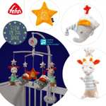 Fehn Musik Mobile Australia oder Giraffe | Baby Musikspielzeug mit Tierfiguren & kleinem Spiegel | Melodie "Brahms Wiegenlied" [Prime]