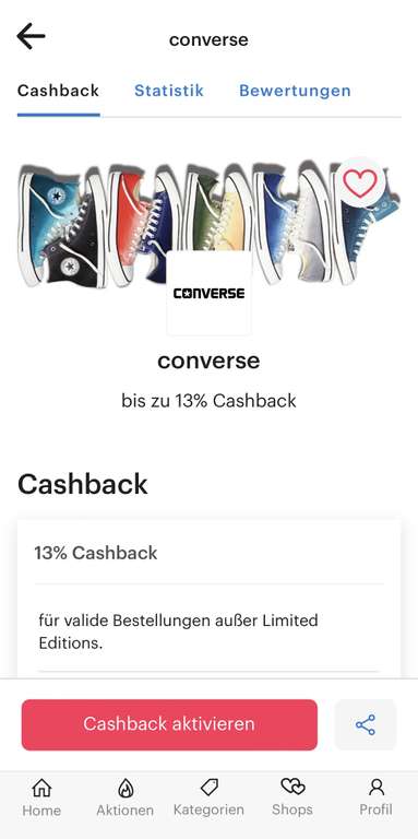 [Shoop x Converse] 13% Cashback