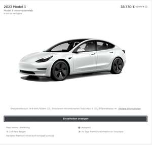 Tesla Model 3 Hinterradantrieb für 33770€ nach Abzug Bafa und KwK Bonus