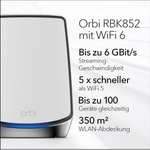 Netgear Orbi WiFi 6 Mesh-System | 2er-Pack | RBK82-100EUS | 350 m²