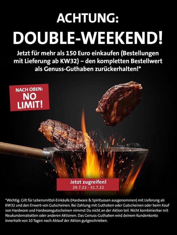 Achtung : Double Weekend !