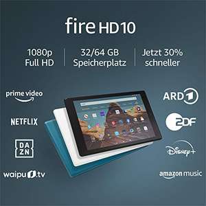 Amazon Fire HD 10-Tablet 32GB 9. Gen - Zertifiziert und generalüberholt für 53,99€ oder 3GB Modell (2021) für 66,99€ (Amazon)