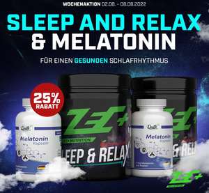[Zec+] 25 % auf Sleep and Relax und Melatonin | Wochenaktion