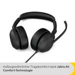 Jabra Evolve2 50 Stereo-Headset | kabelgebunden (1.7m, USB-C) | ANC | Microsoft Teams zertifiziert | faltbar | inkl. Reiseetui