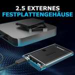 [Prime] SABRENT Festplattengehäuse 2,5 Zoll, SSD HDD SATA zu USB 3.2x1 Gehäuse