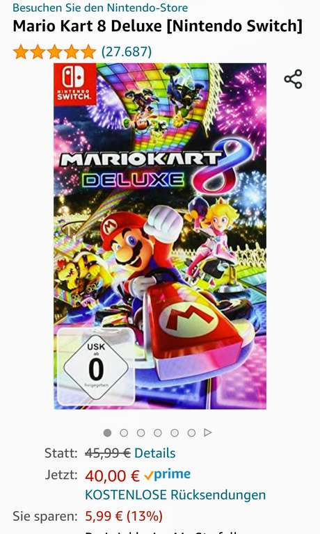Super Mario Kart 8 Deluxe Nintendo Switch (Prime)