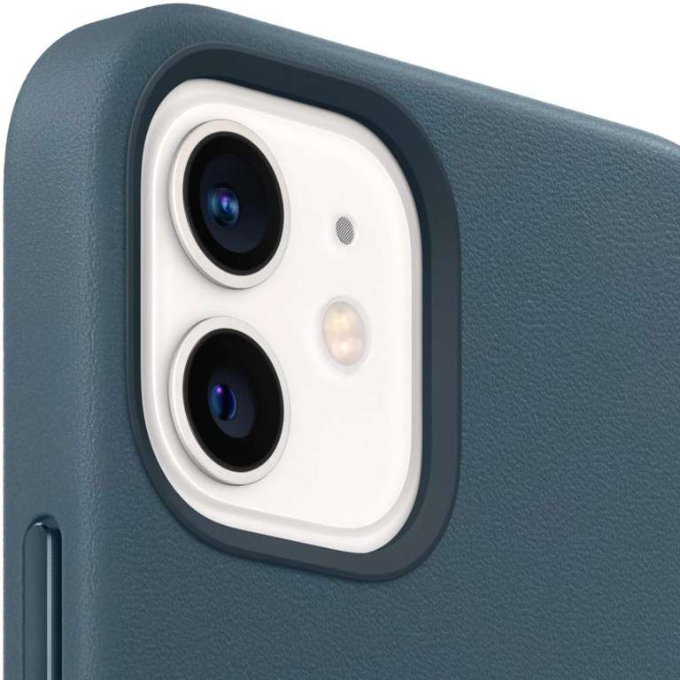 Apple Leder Case mit MagSafe für das iPhone 12 Mini in Baltic Blue / Baltischblau (MHK83ZM/A)