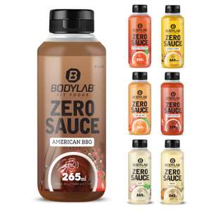 6x 265ml Bodylab Zero Sauce (diverse Sorten, kalorien- & zuckerreduziert, 3.33€ pro Soße)