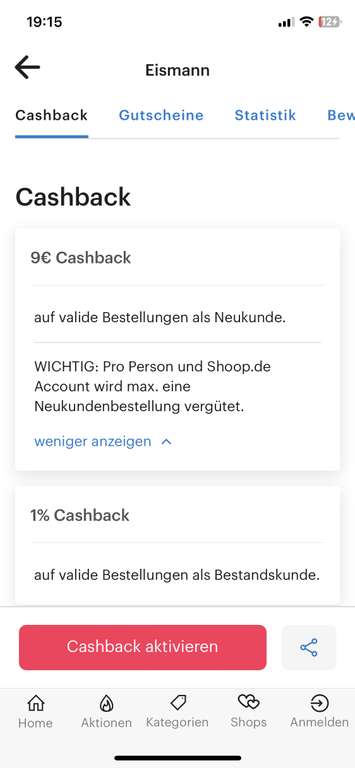 Eismann Gutschein + Cashback, 40€ guthaben und 9€ cashback (Neukunden)