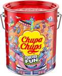 Chupa Chups Best of Lollipop-Eimer aus Metall, enthält 150 Lutscher in 5 Geschmacksrichtungen (Prime Spar-Abo)