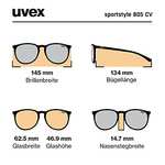 [Amazon Prime] uvex Unisex – Erwachsene, sportstyle 805 CV Outdoorbrille, kontrastverstärkend, Farbe: white/plasma daily