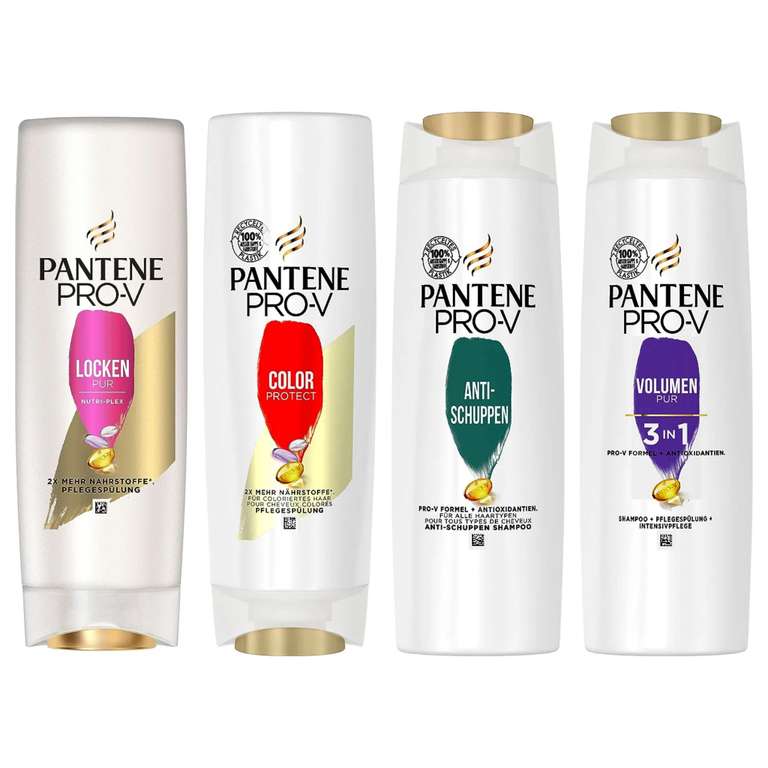 Pantene Pro-V Anti-Schuppen, Color Protect/Locken Pur Pflegespülung oder 3in1 Volumen Shampoo 300ml (Prime Spar-Abo)