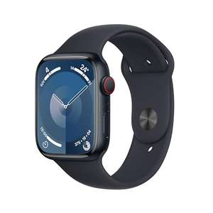 Apple Watch Series 9 GPS + Cellular 45mm mit Aluminiumgehäuse und Sportarmband M/L in Mitternacht