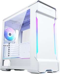Phanteks Enthoo Evolv X PC-Gehäuse weiß (65l, bis E-ATX, optional ITX-Zweitsystem, 3x 120mm ARGB-Lüfter & Hub, 2 Glasfenster, USB-C)