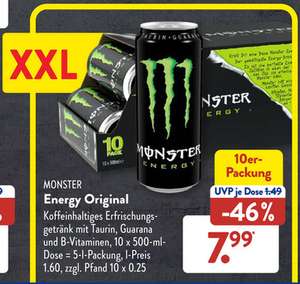 Monster Energy 10er-Pack [LOKAL Aldi Süd] ab 24.02.2023