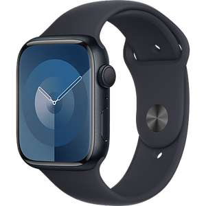 Apple Watch Series 9 45mm GPS Sportarmband Mitternacht S/M