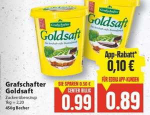 Edeka Hannover - Minden. Grafschafter Goldsaft 450g. Reiner Zuckerrübensirup (mit App für 0,89€)